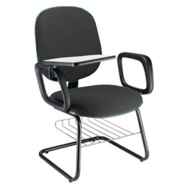 Imagem de Cadeira Escolar Universitária com prancheta para Escolas Linha Uno Preto