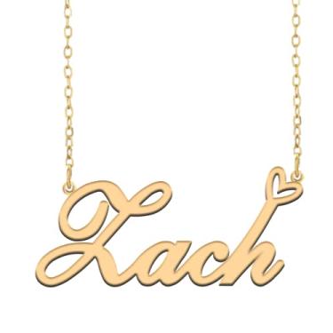 Imagem de A168A Colar de nome personalizado personalizado personalizado colar de nome banhado para mãe filha amizade feminino dia dos namorados aniversário de Natal ano novo, Metal, Sem pedras preciosas