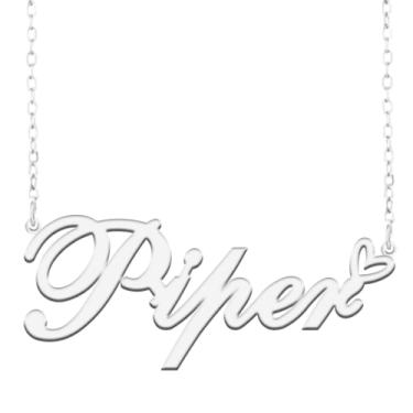 Imagem de A168A Colar de nome personalizado personalizado personalizado colar de nome banhado para mãe filha amizade feminino dia dos namorados aniversário de Natal ano novo, Metal, Sem pedras preciosas