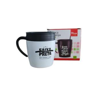 Imagem de Caneca Térmica Em Inox Wincy 400ml Para Amantes De Café