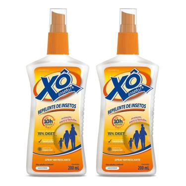 Imagem de Xô Inseto Repelente De Insetos Repele O Mosquito Da Dengue Proteção Para Toda A Família Spr 2x200ml