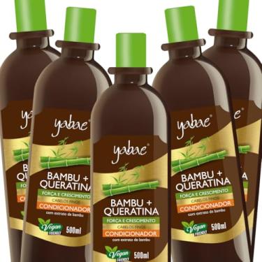 Imagem de Condicionador Bambu e Queratina 500ml – Yabae | KIT 5 Unidades