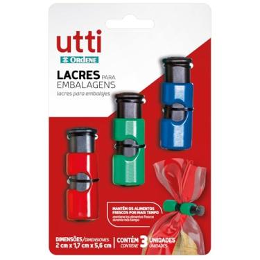 Imagem de Ordene - Conjunto com 3 Lacres ara Embalagens, Multicor, Linha Utti