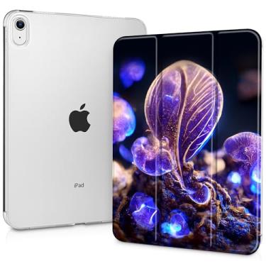 Imagem de Tuiklol Capa para iPad de 11 polegadas A16 2025 geração 11ª / iPad 11 polegadas 2022 10ª geração, suporte para lápis embutido com capa à prova de choque, capa traseira transparente transparente,