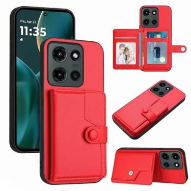 Imagem de Moment Dextrad Capa para celular Moto G 2025, carteira com 5 compartimentos múltiplos, [bloqueio RFID] Proteção interna de couro de camada dupla em TPU, capa flip com suporte para Moto G 5G 2025