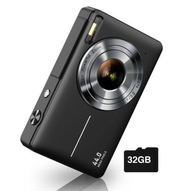 Imagem de Câmera digital camkory fhd 1080P 44MP com cartão sd de 32GB com zoom 16X