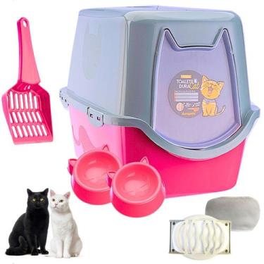 Imagem de Caixa Gato Banheiro Toalete Areia Mandioca Ecológica Oferta - EINSTOK,
