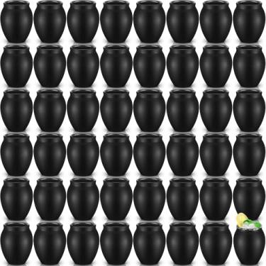 Imagem de Gejoy 48 peças de 85 g Cantaritos De Barro Mexicanos Cantaritos Shooters Cerâmica Taco Tuesday Mexicano Copo de Argila Mexicana Fiesta De Barro Mexicanos Copos de Coquetel para Tequila Margaritas