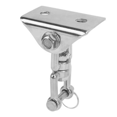 Imagem de Cabide do Gancho de Giro, 360 Graus Girando Aço Inoxidável Externo Interno para o Saco de Perfuração de Cadeira de Rede Com 2 Parafusos de Ferro de Expansão