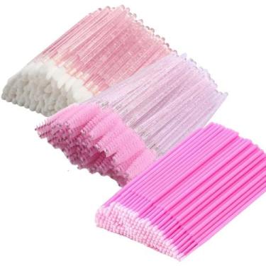 Imagem de Kit 1800 Un Extensão De Cílios Escovinha + Microbrush + Pincel De Boca