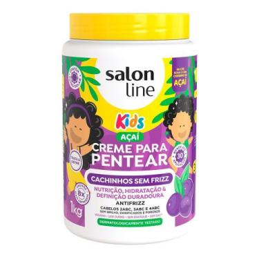 Imagem de Creme para Pentear Salon Line Kids Açaí Cachinhos Sem Frizz 1kg