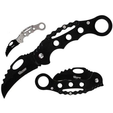 Imagem de Canivete Inox Faca Lamina Afiada Dobrável Credito Carteira - Western