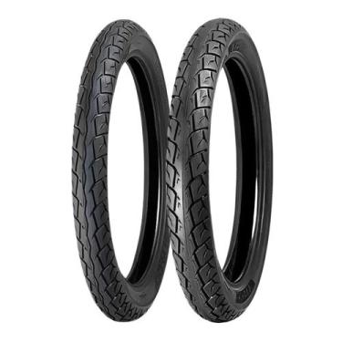 Imagem de Par Pneu 80 100 R18 e 90 90 R18 Matrix Levorin Uso Com Câmara