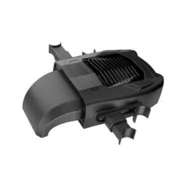 Imagem de WeiLaiKeQi Ventilador de resfriamento do banco traseiro do carro USB ajustável 3 velocidades para caminhão RV Acessórios genéricos 19x11x5cm Versátil 12V 24V, Preto