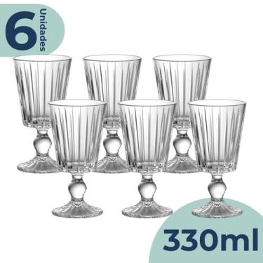 Imagem de Jogo de 6 Taças de Água Suco Soho em Vidro 330ml - Lhermitage