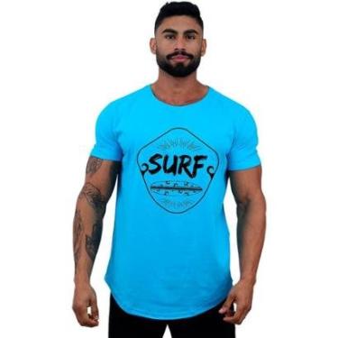 Imagem de Camiseta Longline Manga Curta Alto Conceito Surf Malibu Beach-Masculino