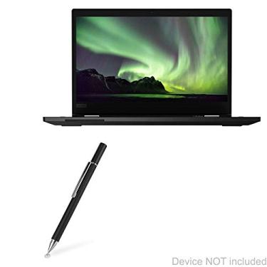 Imagem de BoxWave Caneta Stylus compatível com Lenovo ThinkPad L13 Yoga 2 em 1 geração 1 (13,3 polegadas) - Caneta Stylus capacitiva FineTouch, caneta Stylus super precisa - Preto Jet