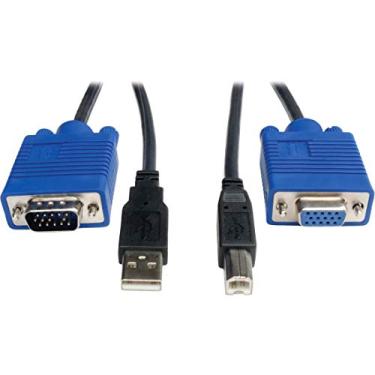 Imagem de Tripp Lite Kit de cabo USB de interruptor KVM de 1,8 m para interruptor KVM B006-VU4-R 6'