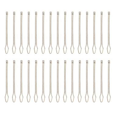 Imagem de 30pcs Automulador de Cordão de Tração, Ferramenta de Cordão de Metal para Rosqueamento Elástico Fio de Cordão Diy Corda Rosqueador Substituto para Moletom de Moletom