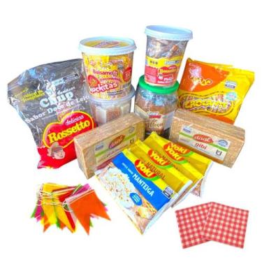 Imagem de Kit Doces Festa Junina São João completão nº1 + bandeirinha - Genérica