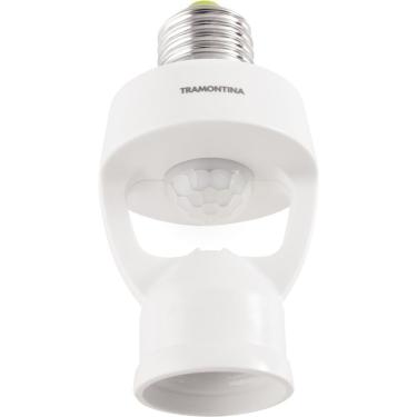 Imagem de Sensor De Presença 360° Soquete E27 Tramontina Bivolt Com Fotocélula Branco Tramontina