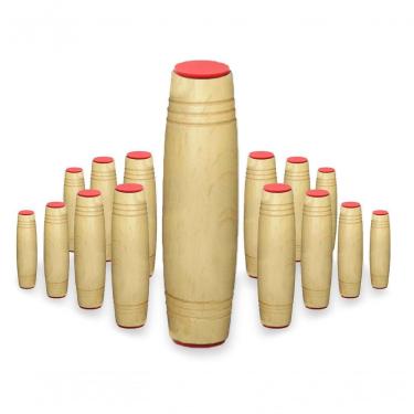 Imagem de Fidget Mokuru Stick Bastao Roller Anti Stress Madeira 15 Und