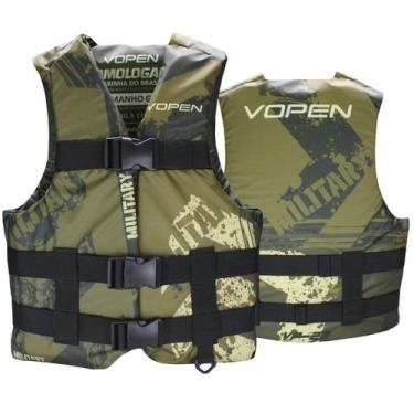 Imagem de Colete Salva vidas Homologado Nylon Acqua VP22 - Vopen, Camuflado, G2