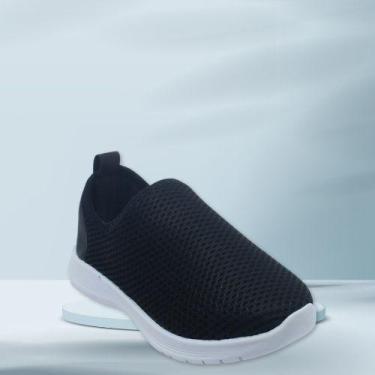 Imagem de Tênis Infantil Annabe Jogging Menino Menina Preto Envio Em 24H Escolar