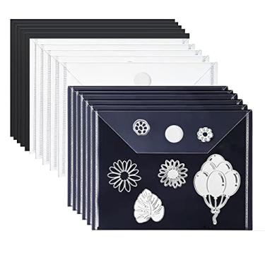 Imagem de Briartw 20 Peças/Conjunto, 10 Folhas Magnéticas De 0,5 Mm Espessura E Sacos Plásticos Transparentes 7 X 5 Polegadas Para Armazenamento Matrizes, Conjuntos Carimbos, Coleções, Bolsos Pvc Resistentes