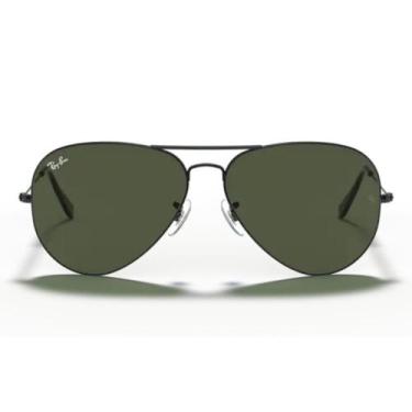 Imagem de Óculos Solar Ray Ban Aviator Large RB 3026L, Preto, Verde