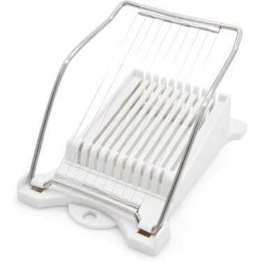 Imagem de Fatiador de Frios Manual com 10 Cabos de Aço | Faca de Corte Preciso para Queijos e Embutidos