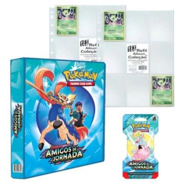 Imagem de Álbum Fichário Pokemon Escarlate e Violeta Amigos de Jornada com 1 Bli