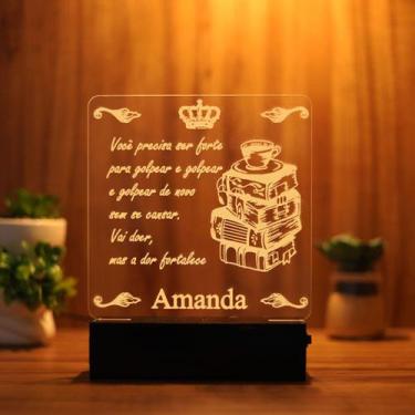 Imagem de Luminária Abajur Livros LED Amarelo - Bold