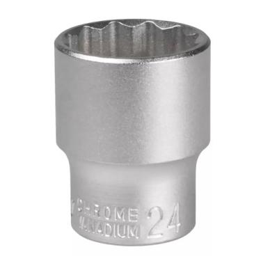 Imagem de Soquete Pito Cachimbo Estriado 24 Mm Encaixe 1/2'' - EDA