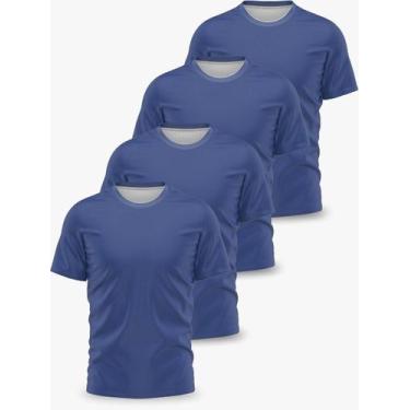 Imagem de Kit 4 Camisetas Básicas Dry Fit Lisa Tradicional - FORTE IMPRESSAO, M,