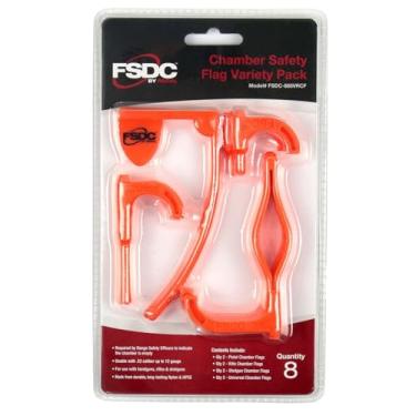 Imagem de Pacote com 8 bandeiras de câmara de arma de fogo - durável, nylon de longa duração - para rifles de calibre .22 a maiores