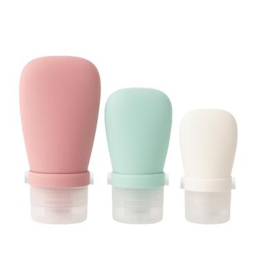 Imagem de Kit Viagem Frascos Recarregáveis de Silicone Flexível Para Shampoo Condicionador Sabonete Creme Maquiagem e Cosméticos Aprovado ANAC