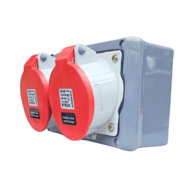 Imagem de Quadro Sobrepor C/ Tomada Industrial 2xN5246 IP-44 Cód. S304139 – Steck