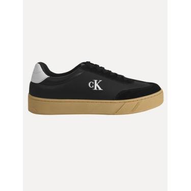 Imagem de Tênis Calvin Klein Jeans Masculino Palito Embossed CK Preto, 41