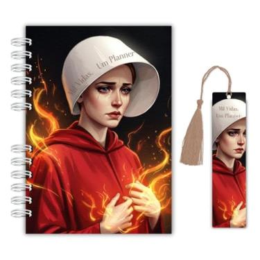 Imagem de Planner Diário de Leitura – Inspirado em The Handmaid's Tale O conto da Aia | Capa Dura + Marcadores de livro Temáticos
