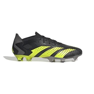 Imagem de adidas Predator Accuracy Injection.1 Tênis de futebol de solo firme baixo, Preto/Amarelo Solar/Cinza, 41