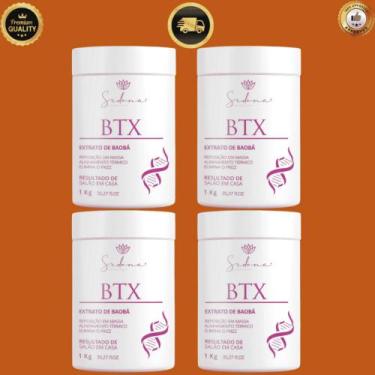 Imagem de KIT BTX Capilar 1kg Tratamento Profundo Anti Frizz Liso Espetacular Al