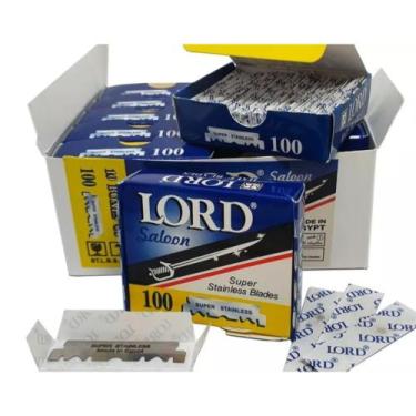 Imagem de Lâminas Lord Saloon Inox Kit com 2000 Unidades 20 Caixas Com 100 Para 