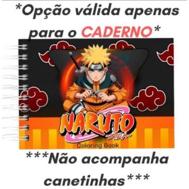 Imagem de Livro De Colorir Naruto Bobbie Goods 50 Folhas Capa Dura180G