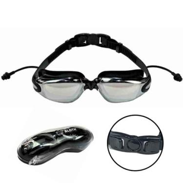 Imagem de Óculos de Natação Sloth Aquatech Antiembaçante Uv Mirror Com Protetor 