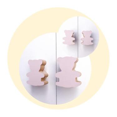 Imagem de 10 Puxadores Urso Animais Infantil Gaveta Móveis Cômoda Bebê - Souveni