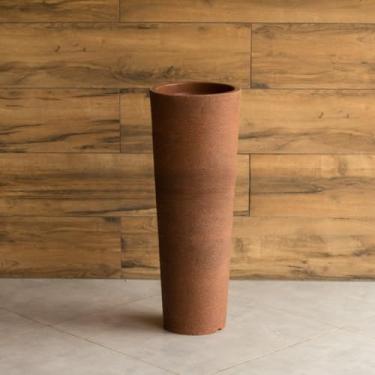 Imagem de Vaso Grande para Planta Decorativo Ibiza Marmorizado Moderno Vaso De Planta Grande Vasos Para Plantas Grande(Terracota Grafiato)