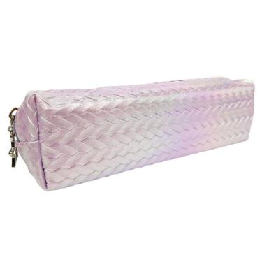 Imagem de Estojo Metalizado Multiuso com Zíper Lilás - Quanhe