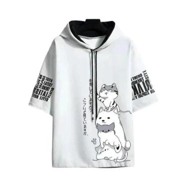 Imagem de Moletom Masculino com Capuz Harajuku - Estampa de Desenho Animado - St