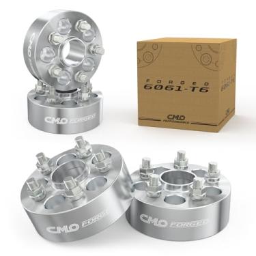 Imagem de 4 espaçadores de roda centralizados de cubo de 2,0" (50 mm), passo de rosca de 12,7 x 14 cm, pinos 12 x 1,25, compatíveis com Suzuki Grand Vitara 2001-2005, Samurai 1986-1993, 1989-1998 Sidekick,
